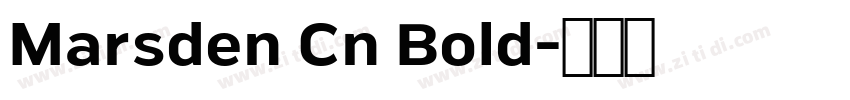 Marsden Cn Bold字体转换